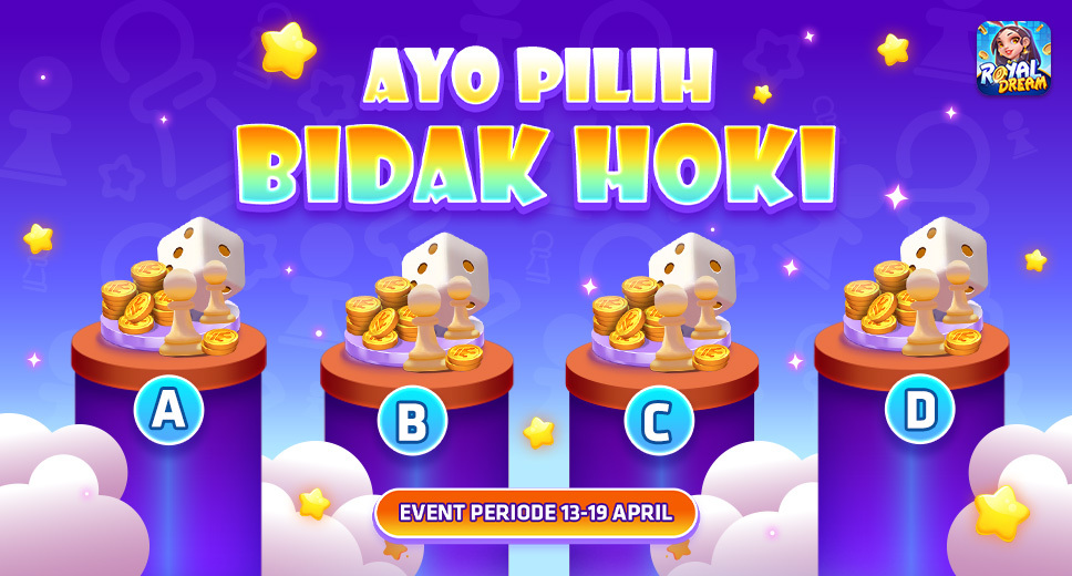 Event Bidak Hoki Royal Dream 13–19 April: Tebak Simbol & Raih Hadiah
