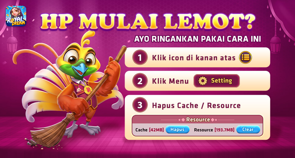 HP Lemot Saat Main Royal Dream? Cara Membersihkan Cache Biar Lancar