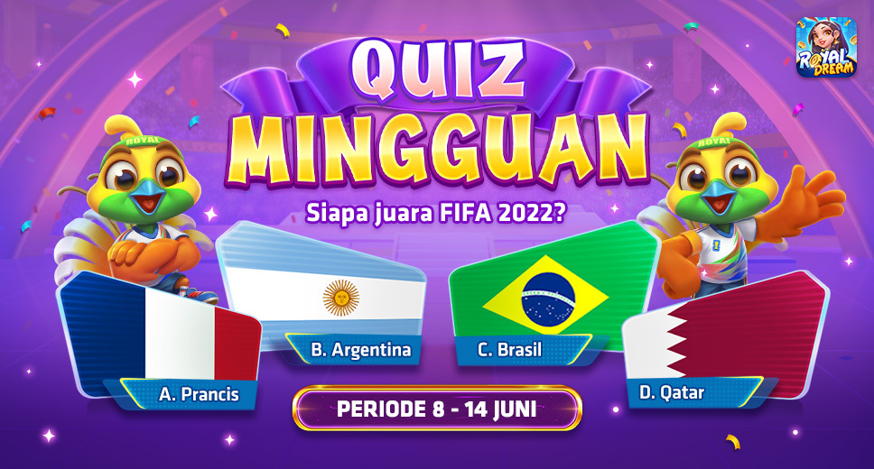 Event Kuis Mingguan Royal Dream 8–14 Juni | Juara FIFA 2022