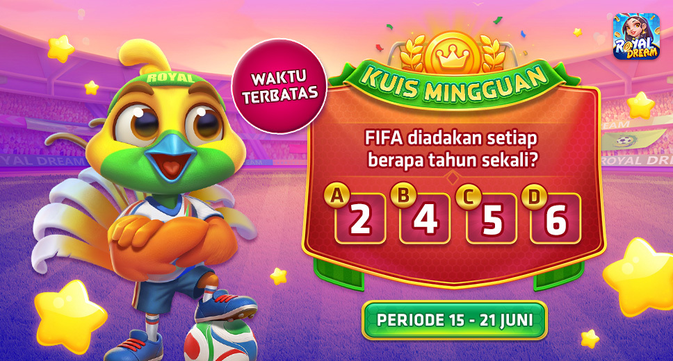 Event Kuis Mingguan Royal Dream 15–21 Juni | FIFA World Cup